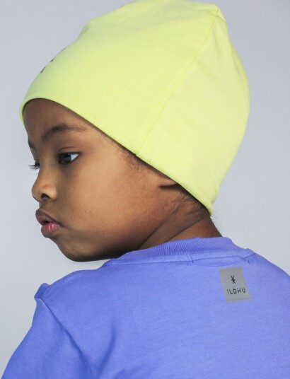 Ildhu Beanie With Reflective Details   Yellow   ONE SIZE