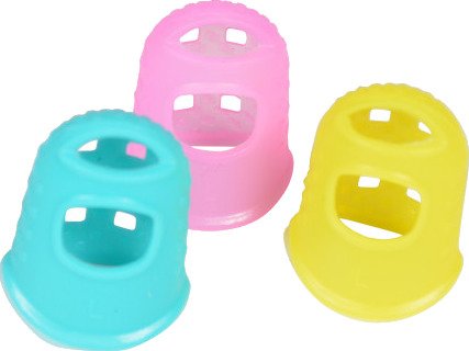 Infinity Hearts Fingerbøl Silikon Assorterte Farger Small 3 stk