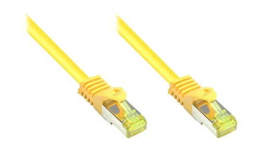 Rj45 Patchkabel Med Cat.7 Råkabel Og Låsebeskyttelse (Rns®) S/Ftp Pimf Halogenfri 600Mhz Ofc Gul 2M Good Connections® (8070R-020Y) Rj45 Patchkabel Med Cat.7 Råkabel Og Låsebeskyttelse (Rns®) S/Ftp Pimf Halogenfri 600Mhz Ofc Gul 2M Good Connections® (8070R-020Y)