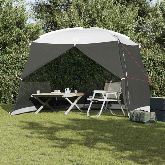 vidaXL teltutstyr Myggnett telt 320 x 320 x 218 cm Polyester og Fiberglass Grå