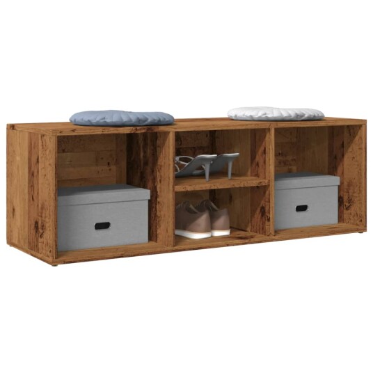 Skohylle gammelt tre 105x35x35 cm konstruert tre 8721158438270 Skohylle gammelt tre 105x35x35 cm konstruert tre 8721158438270