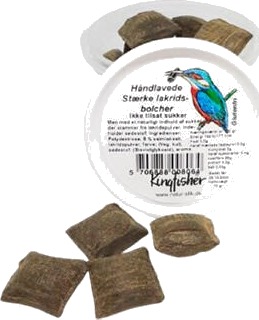 Kingfisher Lakrisdrops Ekstra Sterke