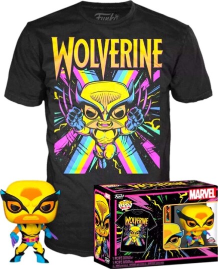Northix Marvel Wolverine Black Light Pop-figur samleleketøy