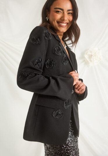 Bubbleroom Ateljé Remake 3D Flower Blazer