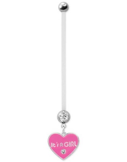 It"s A Girl Rosa Navlepiercing For Gravide