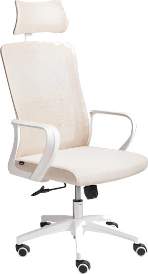 Skrivebordsstol Monarch Beige hvit