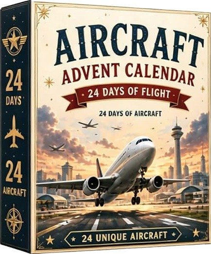 Fly Adventskalender 2026 24 dager nedtelling til jul med 24 flymodeller