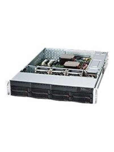 Supermicro SC825 TQC R802LPB Kabinett Server Rack Svart CSE 825TQC R802LPB