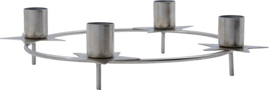 House Doctor Stage lysestake i jern 24 cm sølv