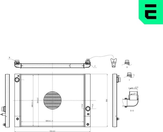 ERA 673105 Radiator motorkjøling