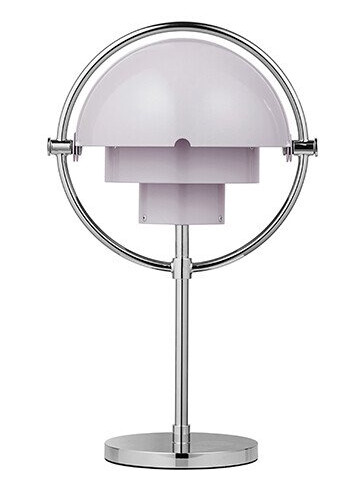 Gubi Multi-Lite Portable Bordlampe Krom/Pale Lilac Lampemesteren Gubi Multi-Lite Portable Bordlampe Krom/Pale Lilac Lampemesteren