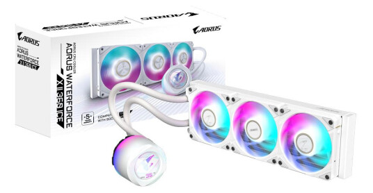 Gigabyte AORUS Waterforce X II 360 AIO CPU Væskekjøler 12 cm Hvit Gigabyte AORUS Waterforce X II 360 AIO CPU Væskekjøler 12 cm Hvit