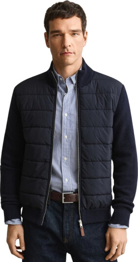 Gant Hybrid Zipped Cardigan Navy L
