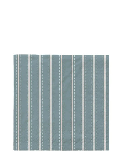 Broste Copenhagen Dolly Paper Napkin - Blue - L33CM
