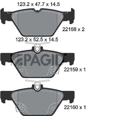 PAGID T2492N Bremseklosser PAGID T2492N Bremseklosser