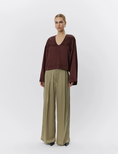 Day Birger et Mikkelsen Fisher - Fluid Viscose - Khaki green - 38