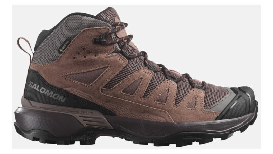 Salomon X Ultra 360 Leather Mid Gore-T Peppercorn / Cognac / Hot Cora 40 2/3 (Uk 7) Walkingsko