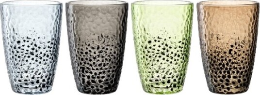 Leonardo Matera Flerfarget Glass 4 Stykker Rund 340 Ml 80 Mm
