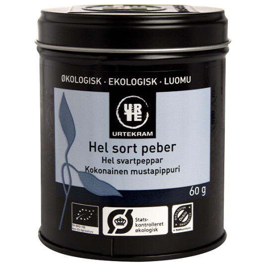 Urtekram Økologisk Sort Pepper 60g Urtekram Økologisk Sort Pepper 60g