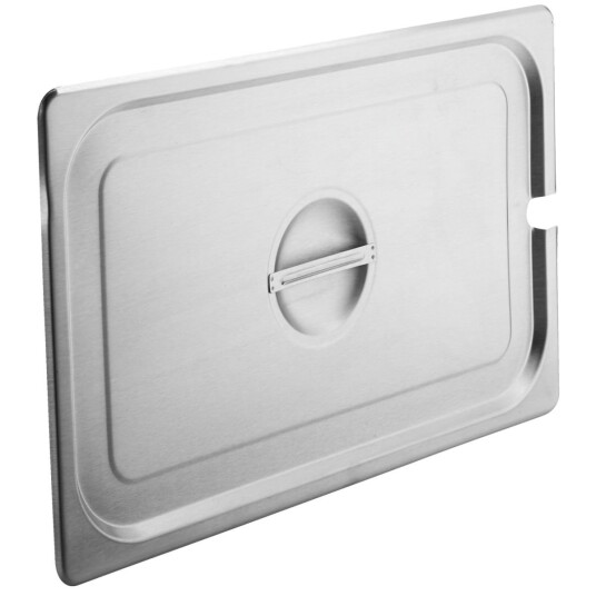 PULSIVA Kantinelokk GN 1/1 Profi med hull for skje 1/1; Størrelse GN 1/1, 53x32.7 cm (LxB); Stålgrå