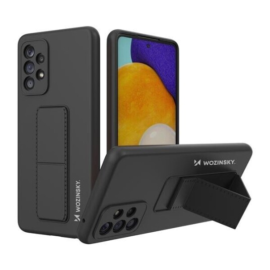 Wozinsky Kickstand Case Silicone Case with Stand Samsung Galaxy A73 Case Black