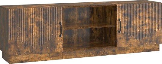 TV skap Røkt Eik 150 x 31 x 47 cm Konstruert tre TV skap Røkt Eik 150 x 31 x 47 cm Konstruert tre