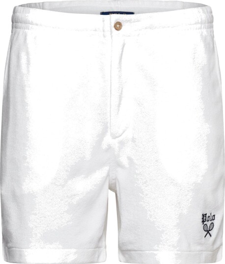 Polo Ralph Lauren 6 Inch Polo Prepster Terry Short   White   XS