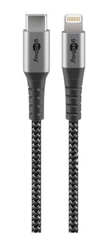 Goobay MFi Lightning Kabel 50cm - Flettet USB-C Goobay MFi Lightning Kabel 50cm - Flettet USB-C