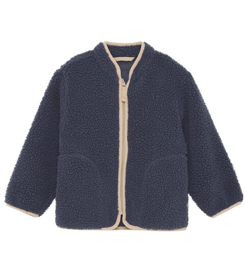 CeLaVi Boys Teddy Fleece Jacket Navy 80