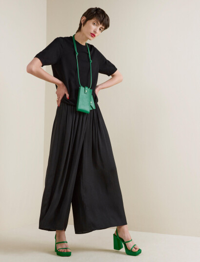 Lindex Finstickad Topp - Black - S Lindex Finstickad Topp - Black - S