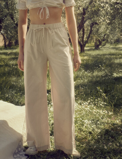 Maanesten Heather Pants - Beige - S