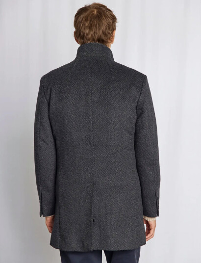Bruun & Stengade Bs Ontario Slim Fit Coat - Grey - S
