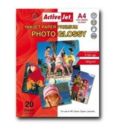 ActiveJet Papier blyszczacy Activejet AP4-180G20 (A4 20 szt