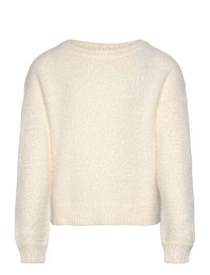 Kids Only Kognewpiumo L/S Pullover Knt Noos - Cream - 134-140