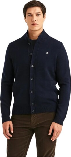 Morris Hertford Button Cardigan NAVY L