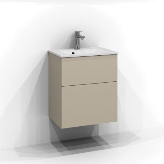 Svedbergs Poem Plan Servantskap D35 med 2 Skuffer Sand / 50cm Push Open