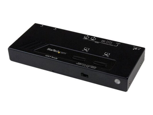 StarTech 2x2 HDMI Matrisevender med Fjernkontroll - 1080p Automatisk Prioritetsvelger for Videovegg StarTech 2x2 HDMI Matrisevender med Fjernkontroll - 1080p Automatisk Prioritetsvelger for Videovegg