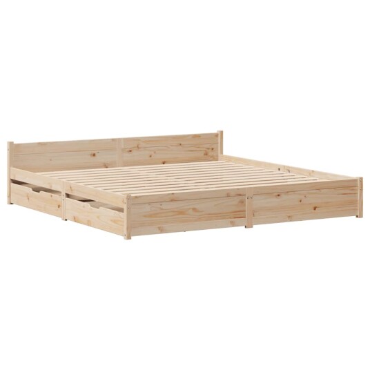 Sengeramme uten madrass 180x200 cm heltre furu 3301694