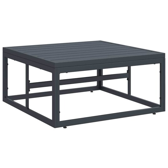 vidaXL Hagesofa Set 8 stk. Svart Stål
