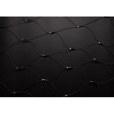 2 x 1,5 meter utendørs LED julelysslyngenet IP44 230V 160 LED kald hvit