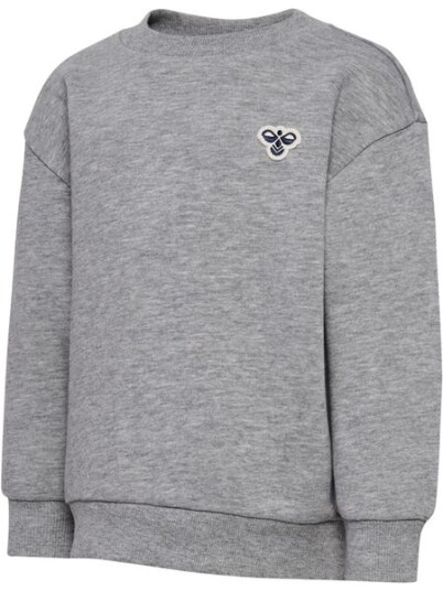 Hummel Mini Loose Bee genser til barn grey melange 92 Hummel Mini Loose Bee genser til barn grey melange 92