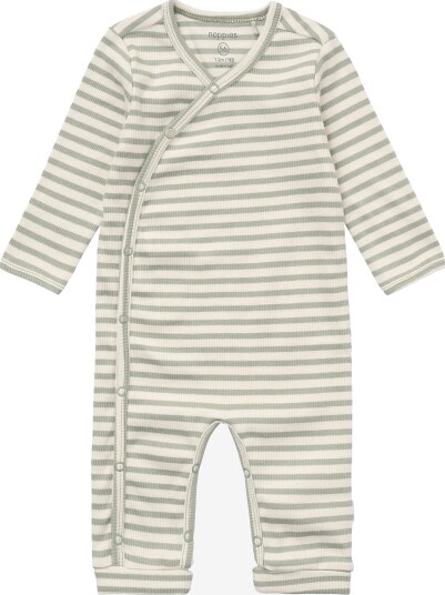 Noppies Playsuit Ls Stripe ICEBERG GREEN 50