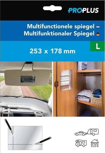 ProPlus 112207682 Multifunksjonelt Speil Selvheftende Fleksibelt 253x178mm ProPlus 112207682 Multifunksjonelt Speil Selvheftende Fleksibelt 253x178mm