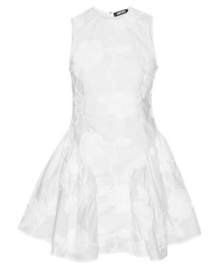 ROTATE Poplin Mini Dress Kjole Hvit 38