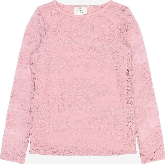 The New Tnsybil L_S Lace Tee SILVER PINK 110/116