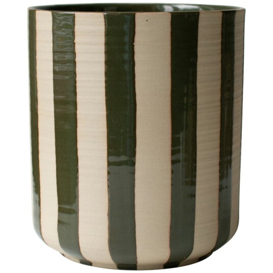 Dbkd Line Stripe Krukke Grønn Dbkd Line Stripe Krukke Grønn