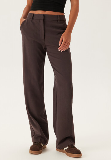 Bubbleroom Straight High Waist Suit Trousers