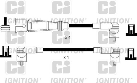 Tennplugg kabelsett QUINTON HAZELL XC1151