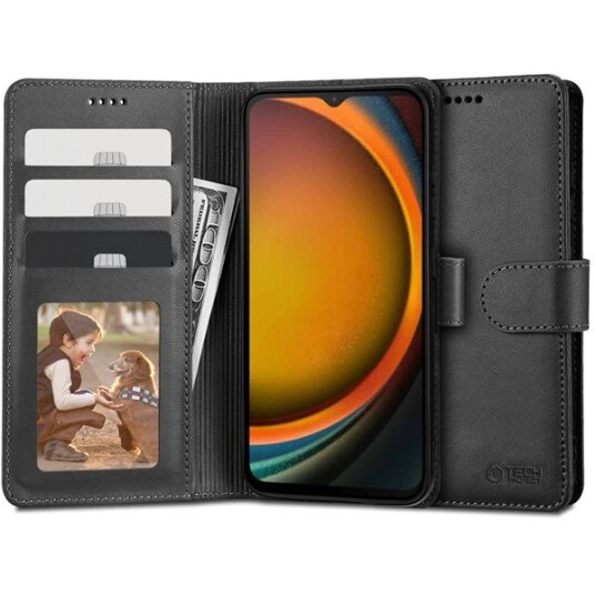 Tech-Protect lommebokdeksel for Samsung Galaxy Xcover 7 Svart med kortspor Tech-Protect lommebokdeksel for Samsung Galaxy Xcover 7 Svart med kortspor