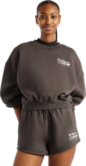 New Balance Trackside Fleece Crew Grey XL New Balance Trackside Fleece Crew Grey XL